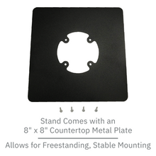 Load image into Gallery viewer, Verifone Vx520 Freestanding Low Swivel and Tilt Stand with Square Plate
