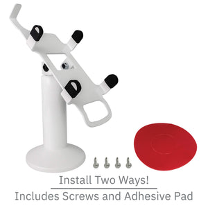 PAX A920 Swivel and Tilt Stand with Device to Stand Security Tether Lock, Two Keys 8"