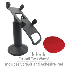 Load image into Gallery viewer, Verifone V400M Swivel and Tilt Stand and Device to Stand Security Tether Lock, Two Keys 8&quot;
