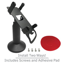 Load image into Gallery viewer, Ingenico ICT 220 &amp; ICT 250 Swivel and Tilt Stand with Device to Stand Security Tether Lock, Two Keys 8&quot;
