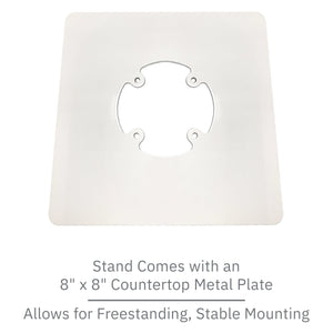 PAX A920 / A920 Pro Freestanding Swivel and Tilt Stand with Square Plate (White)