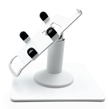 Load image into Gallery viewer, First Data FD35 / First Data FD40 Freestanding Low Swivel and Tilt Stand with Square Plate (White)
