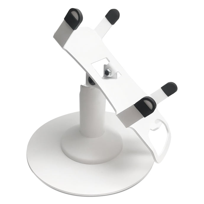 PAX A80 Freestanding Low Swivel and Tilt Stand with Round Plate (White)