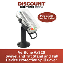 Load image into Gallery viewer, Verifone Vx820 Swivel and Tilt Stand and Spill Cover
