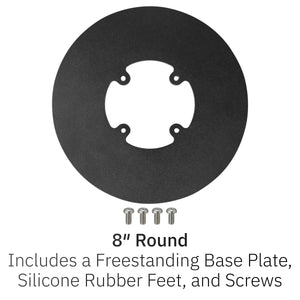 First Data RP10 Low Freestanding Swivel Stand with Round Plate