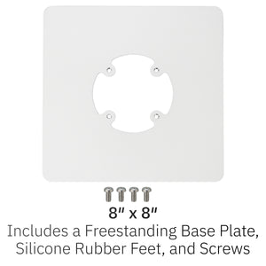 First Data FD35 / FD40 Freestanding Low Swivel and Tilt Stand with Square Plate (White)