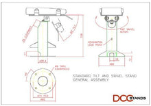 Load image into Gallery viewer, PAX A920 / A920 Pro Freestanding Swivel and Tilt Stand with Round Plate (White)
