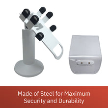 Load image into Gallery viewer, Clover Flex Screw Mounted Swivel and Tilt Stand with Charging Base (White)
