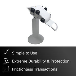 Clover Flex Screw Mounted Swivel and Tilt Stand with Charging Base (White)