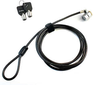 Tether Lock and Security Cable, Two Keys 6.6 foot