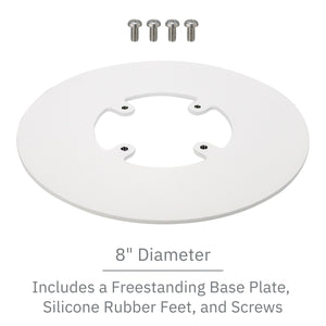 PAX A920 / A920 Pro Freestanding Swivel and Tilt Stand with Round Plate (White)