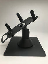 Load image into Gallery viewer, First Data FD130 / FD150 Low Freestanding Swivel and Tilt Stand with Square Plate
